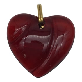Baccarat Red Heart Crystal Pendant