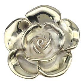 925 Milor Italy Large Rose Pendant