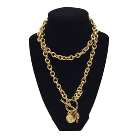 Joan Rivers Gold Toggle Necklace with Charms