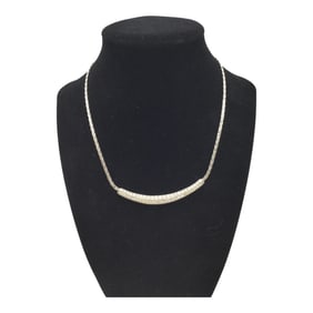 Swarovski Swan Signed Crystal Necklace