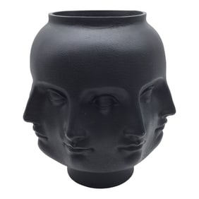 TMS 2005 Black Perpetual Faces Vase