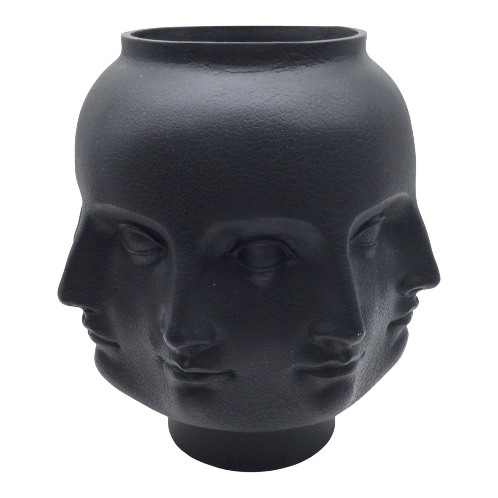TMS 2005 Black Perpetual Faces Vase (1 of 4)