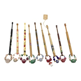 Lot of 9 Lace Bobbins