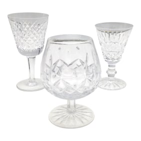 Lot of 3 Waterford Crystal Glasses