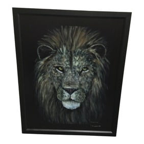 Wyland (American) Signed and Numbered Giclee on Canvas 'Lion King'  with COA