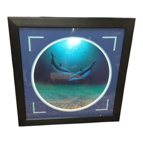 Wyland (American) Signed and Numbered Lithograph 'Dolphin Portal' with COA