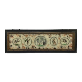 Mid Century Classical Wall Art Reverse Glass