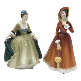 Pair Royal Doulton Bone China Figurines
