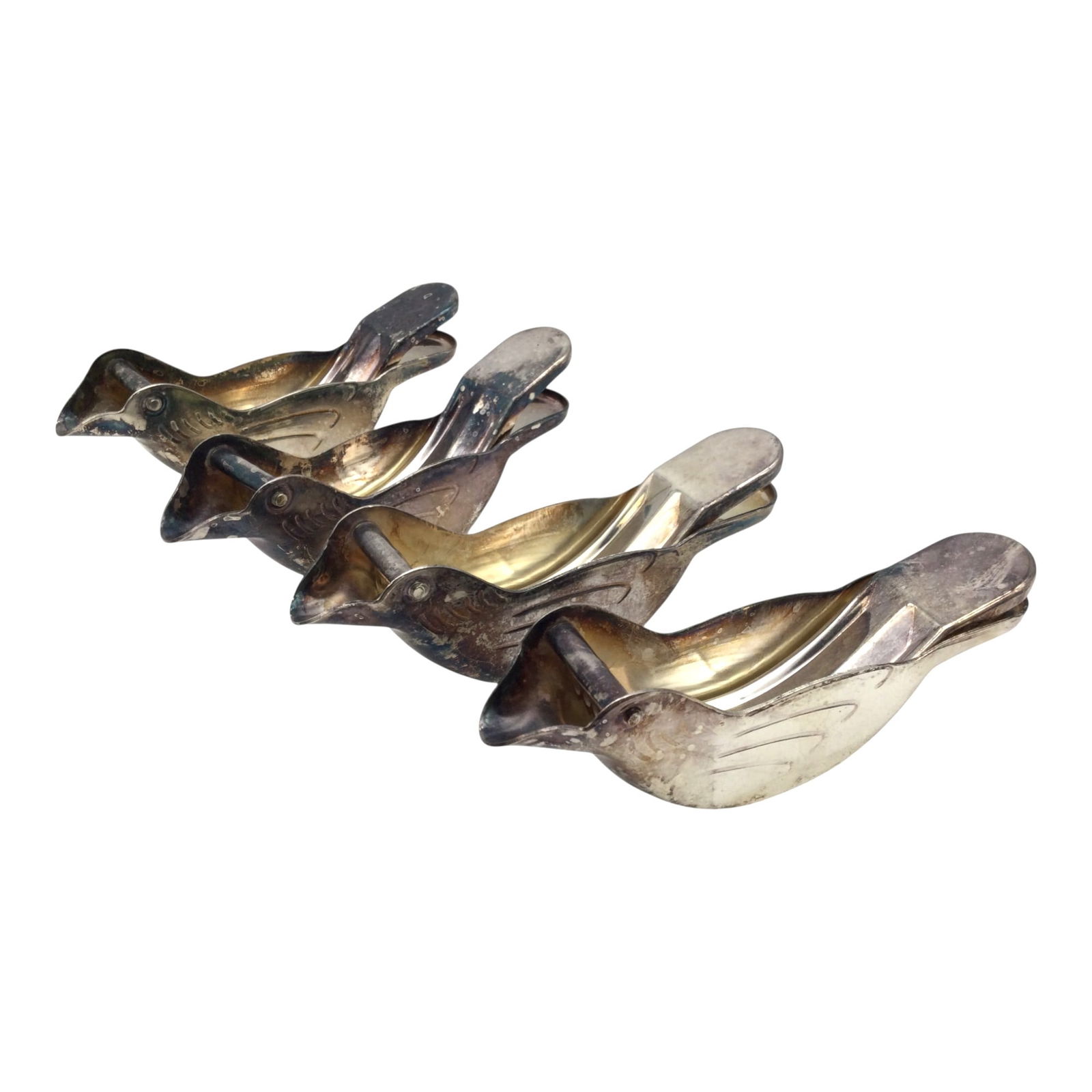 Lot of 4 Silver Plated Lemon Squeezers (1 of 3)