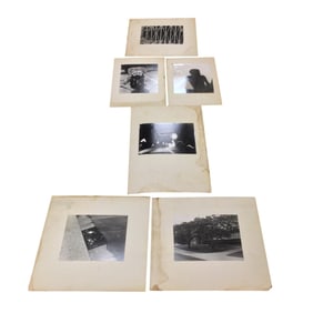 Lot of 6 Signed R. Grossfeld Photographs Late 1960's