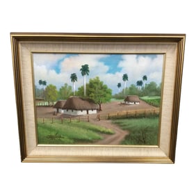 JULIO CARBALLOSA (Cuban, 1919-2012) Signed Oil on Canvas