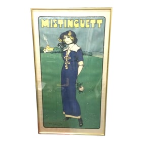 Daniel Thourounde De Losques (French, 1880-1915) 'Mistinguett'  Large Poster