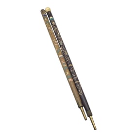 Pair Japanese Pool Cue Walking Sticks Hand Carved