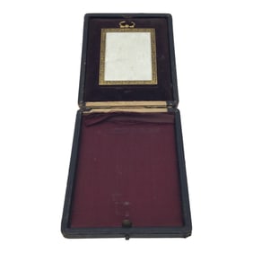 Victorian Bronze Picture Frame and Box