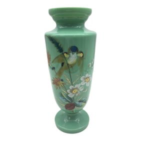Hand Painted Glass Vase