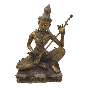 Thai Buddha Guilted Sculpture