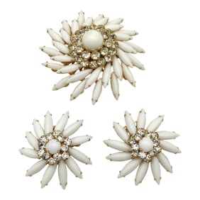 Vintage Judy Lee Brooch & Earrings