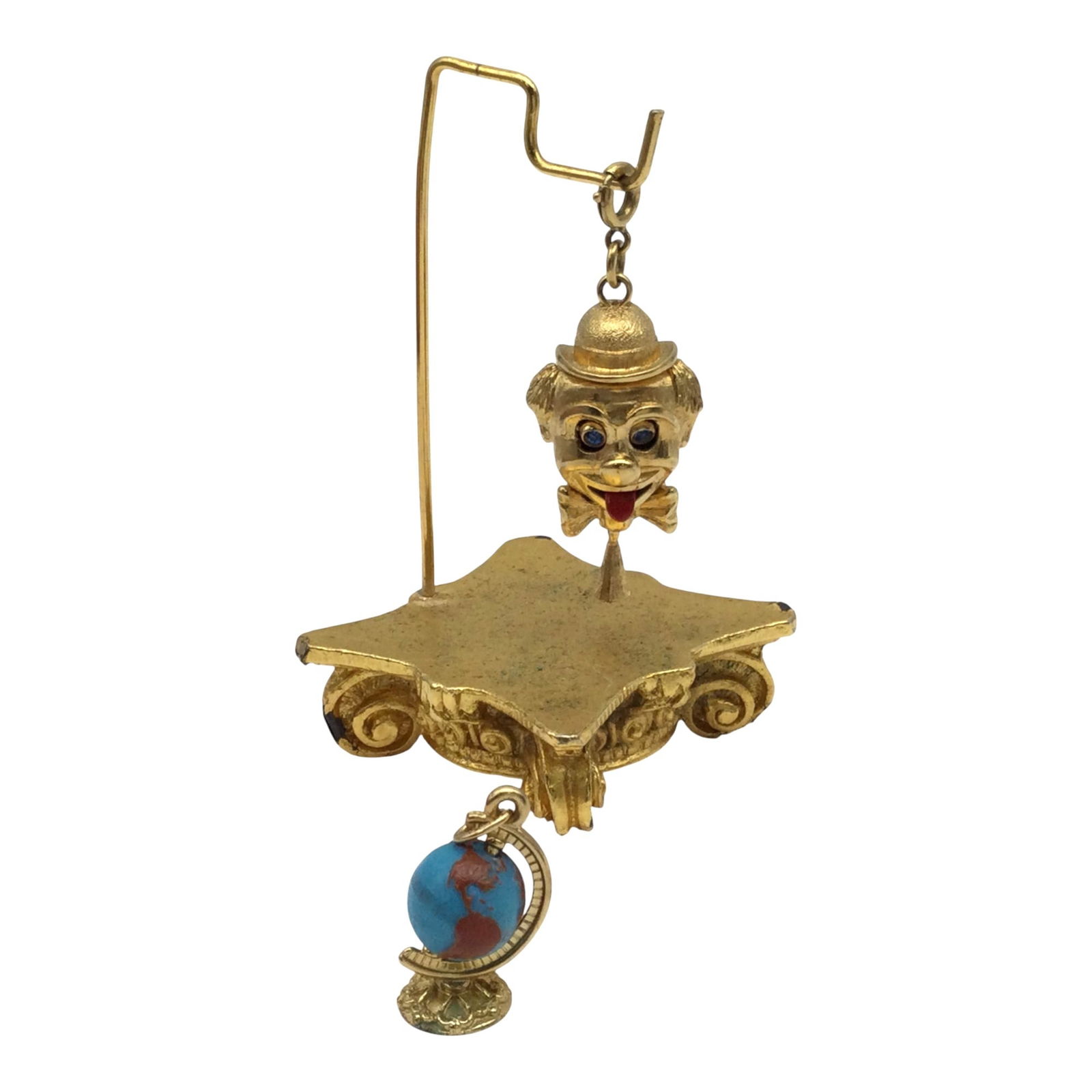 Lot of 2 Vintage Moveable Gold Tone Pendant Charms (1 of 6)