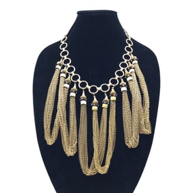 Vintage Runway Tassel Necklace