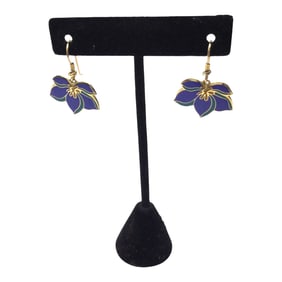 Pearl Blossom Laurel Burch Hook Earrings