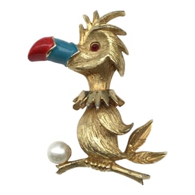 Vintage Boucher Enamel Toucan Brooch