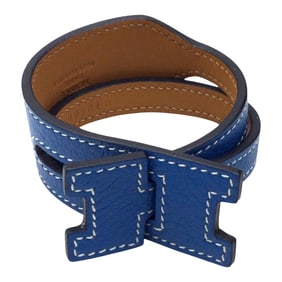 Hermes Jet Lag Leather Double Wrap Bracelet