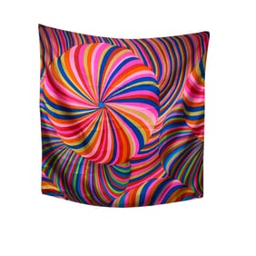 Vintage Emily Wetherby Spiral Scarf