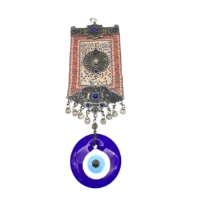 Wall Hung Turkish Carpet Evil Eye
