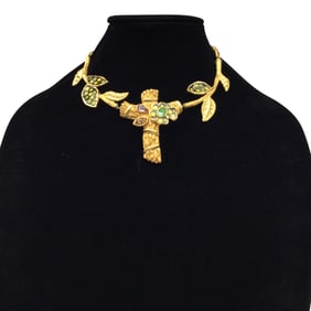 Christian Lacroix Bijoux Cross Necklace