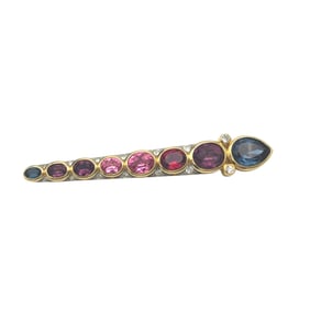 Christian Dior Multi Colored Crystal Brooch