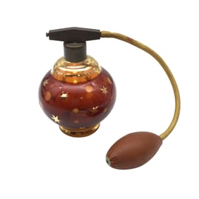 Vintage Glass Perfume Bottle with Atomizer