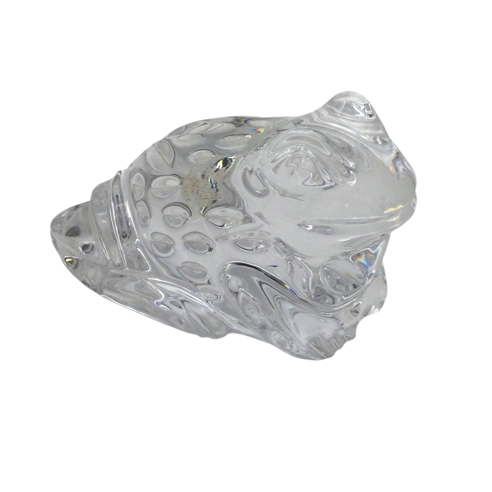 Waterford Crystal Paperweight Frog: Waterford Crystal frog Paperweight. approx. 2.5 inches tall x 2 wide x 3.5 deep.