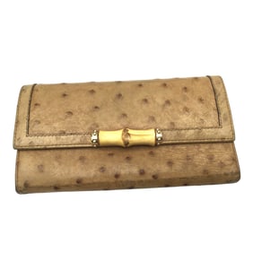 Gucci Ostrich Compact Wallet