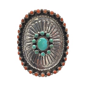 Signed Rose Castillo Navajo Sterling Silver Bracelet