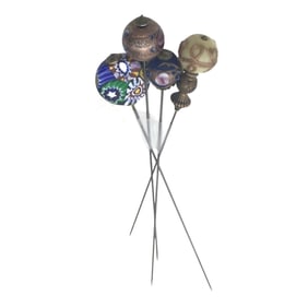 Lof of 4 Antique Stick Hat Pins