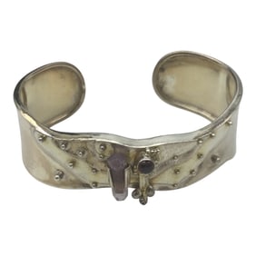 925 Cuff Bracelet Signed EP