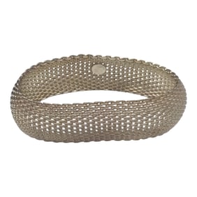 Marked 925 Sterling Silver Bangle Bracelet