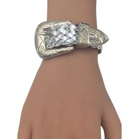 Basket Weave Belt Bracelet