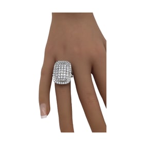 Sterling Silver CZ Ring by SJD, Size 8