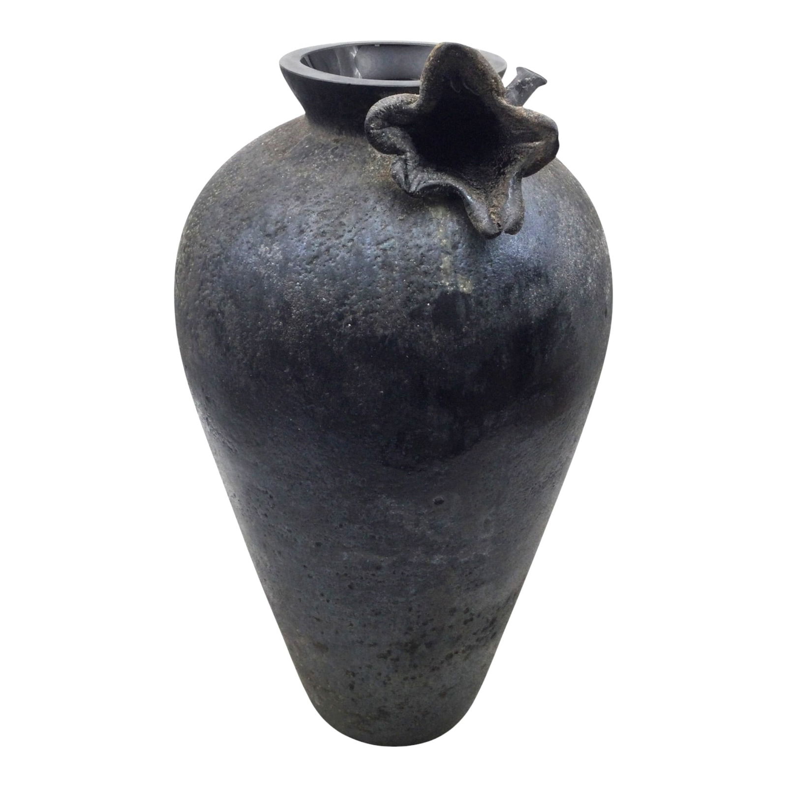 Tall Black Art Glass Vase (1 of 7)