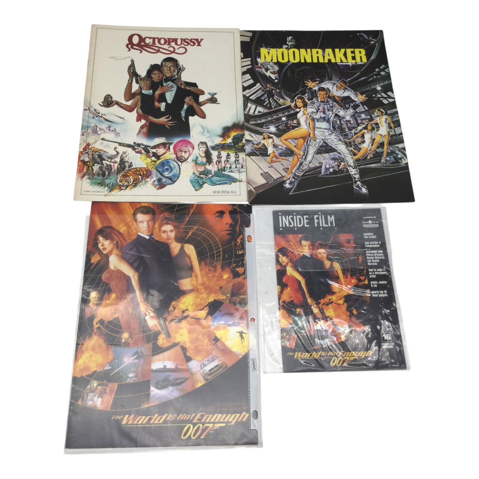 Lot of 4 James Bond 007 Souvenir Programs (1 of 2)