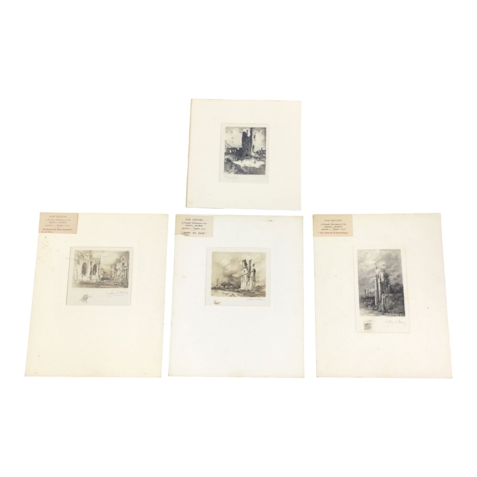 Lot of 4 Authur L. Cherry Signed Facsimile Repros (1 of 7)