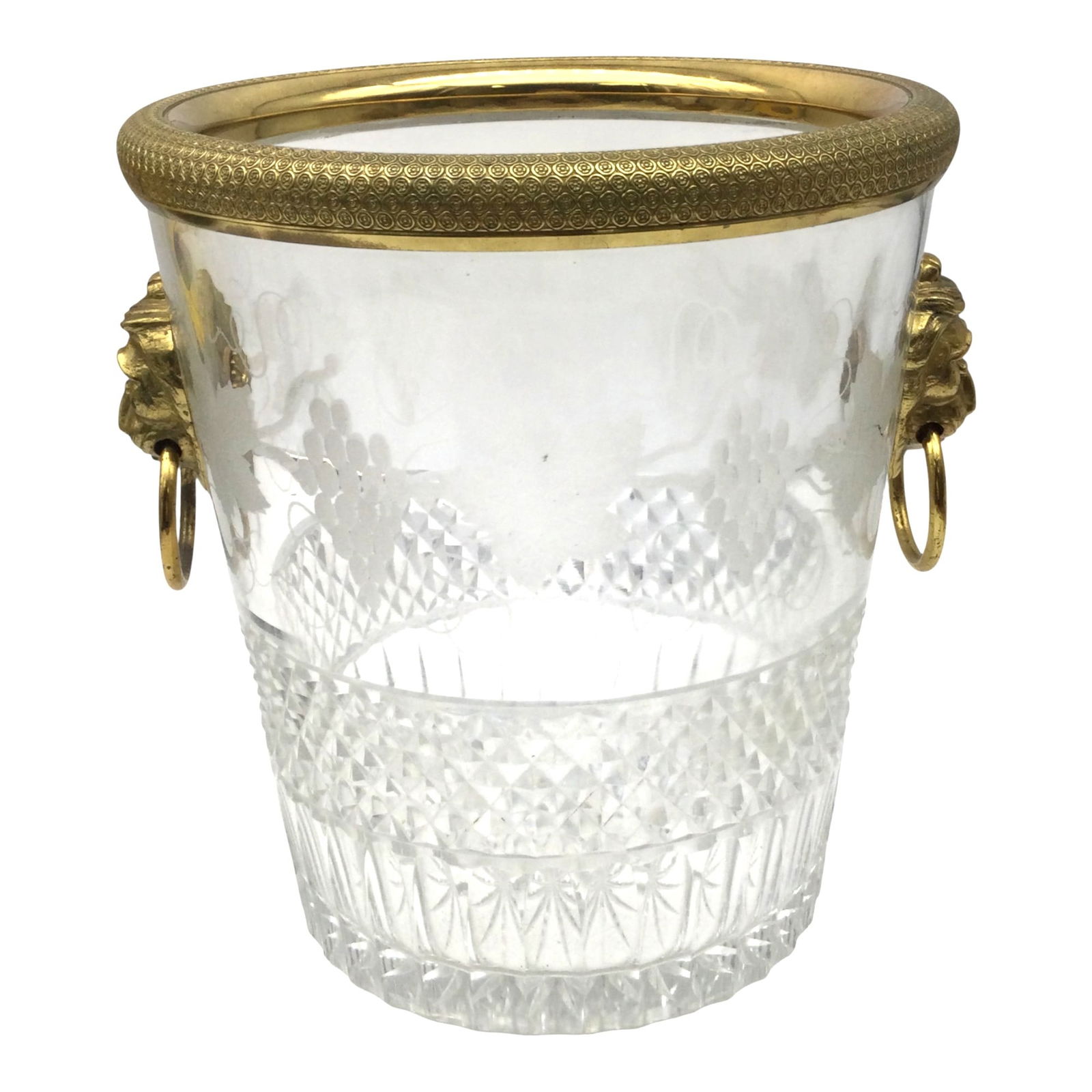 Baccarat Empire Dore Bronze Mounted Crystal Ice Bucket (1 of 6)