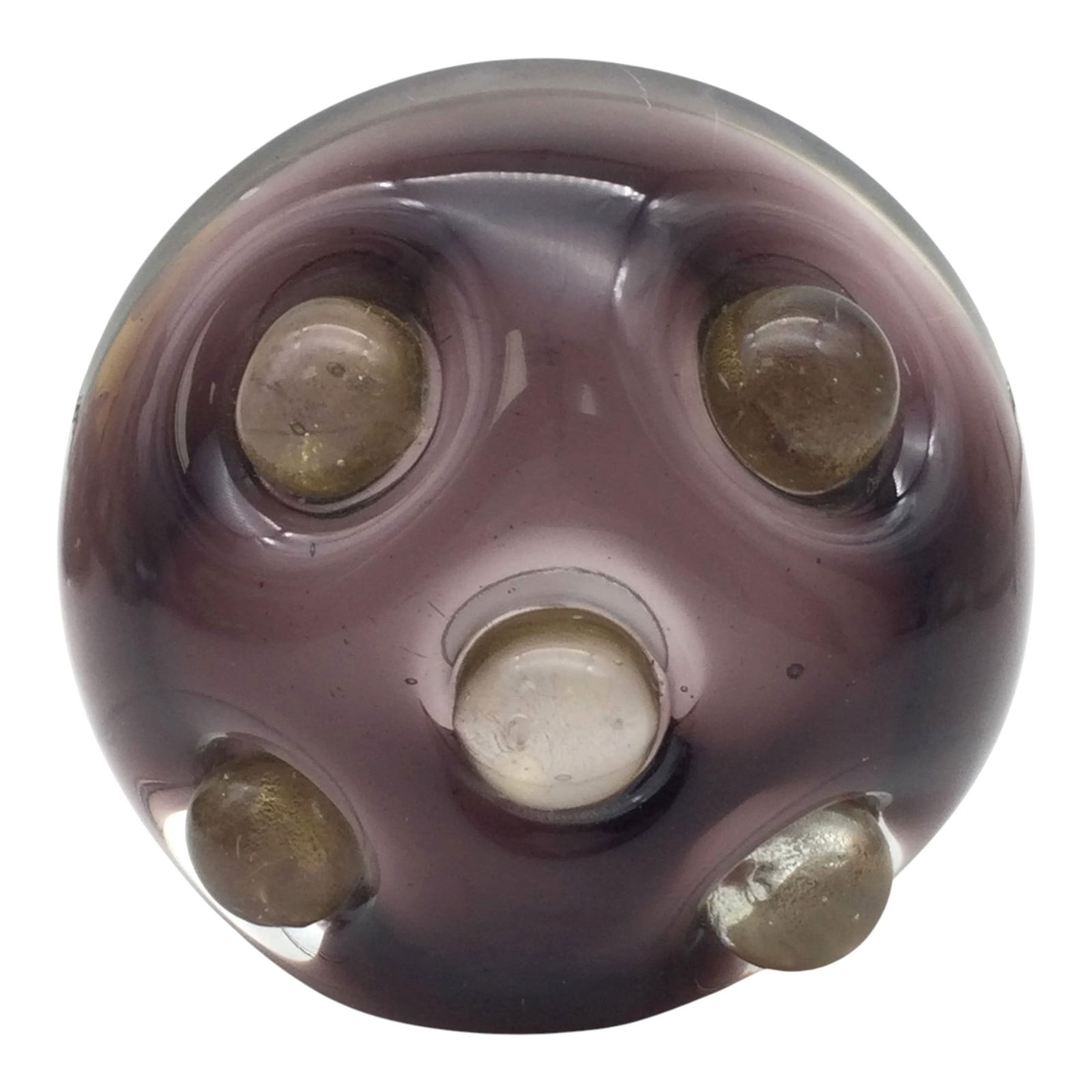 Studio Art Glass Large Abstract Paperweight (1 of 6)