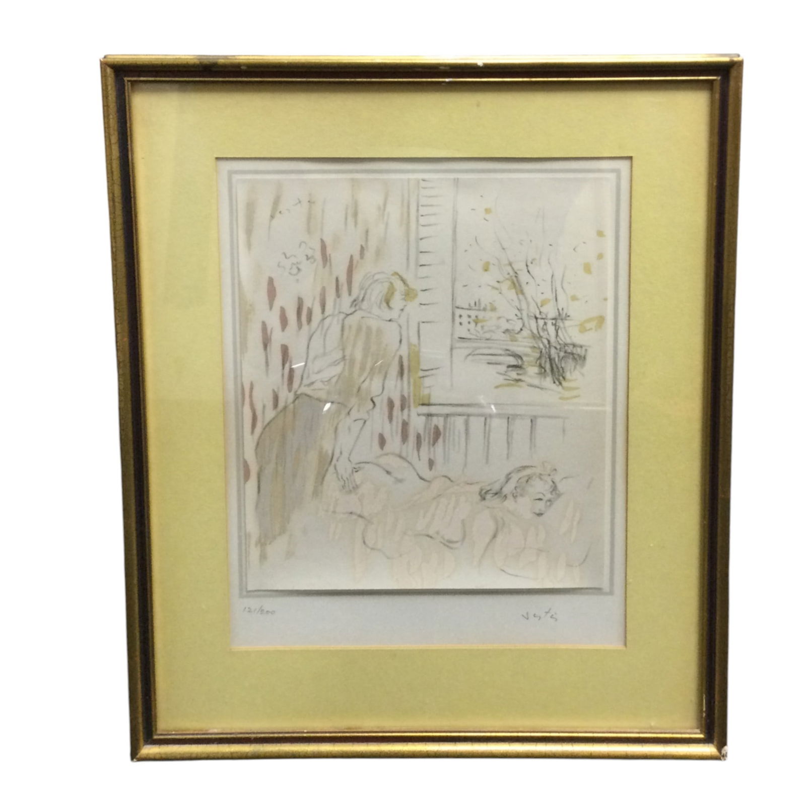 Marcel Vertes (Hungarian, 1895-1961) Signed and Numbered Color Lithograph (1 of 4)