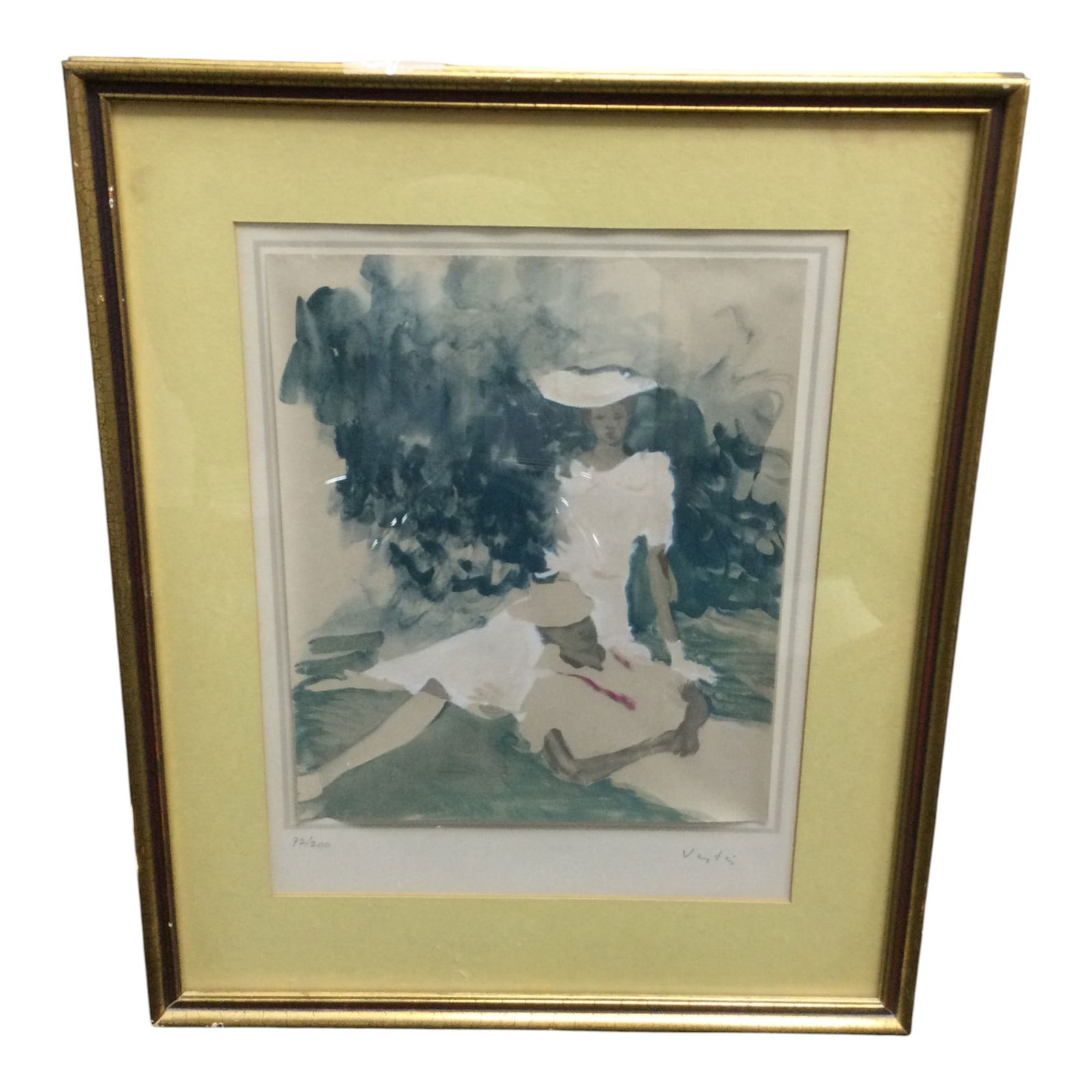 Marcel Vertes (Hungarian, 1895-1961) Signed and Numbered color Lithograph (1 of 4)