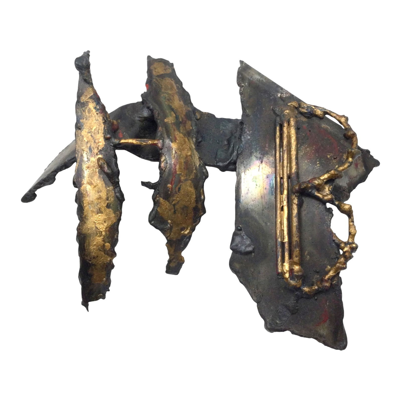 Signed Brutalist Metal Sculpture (1 of 3)