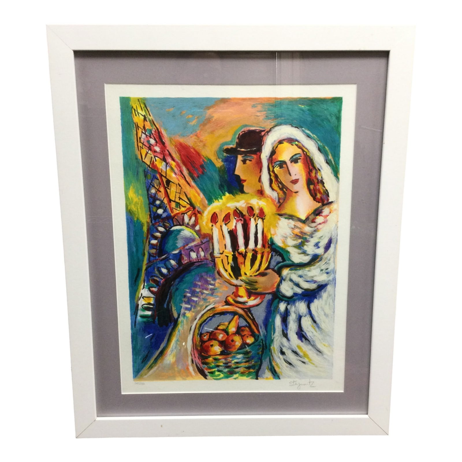 Zamy Steynovitz Signed and Numbered Serigraph and Acrylic 'Rehearsal by the River' (1 of 4)