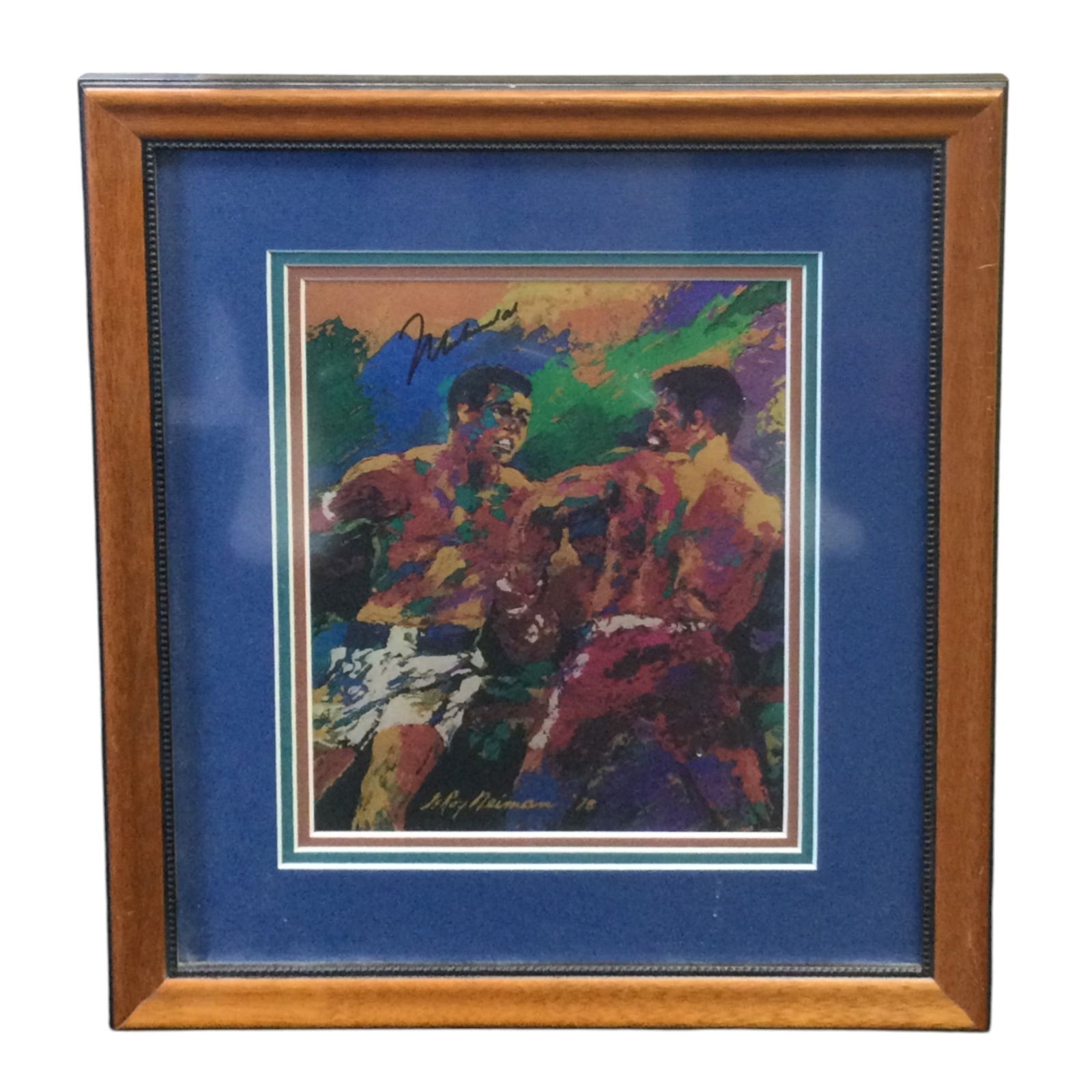 Muhammad Ali Autographed Leroy Neiman Serigraph 'Ali Vs. Spinks' (1 of 5)