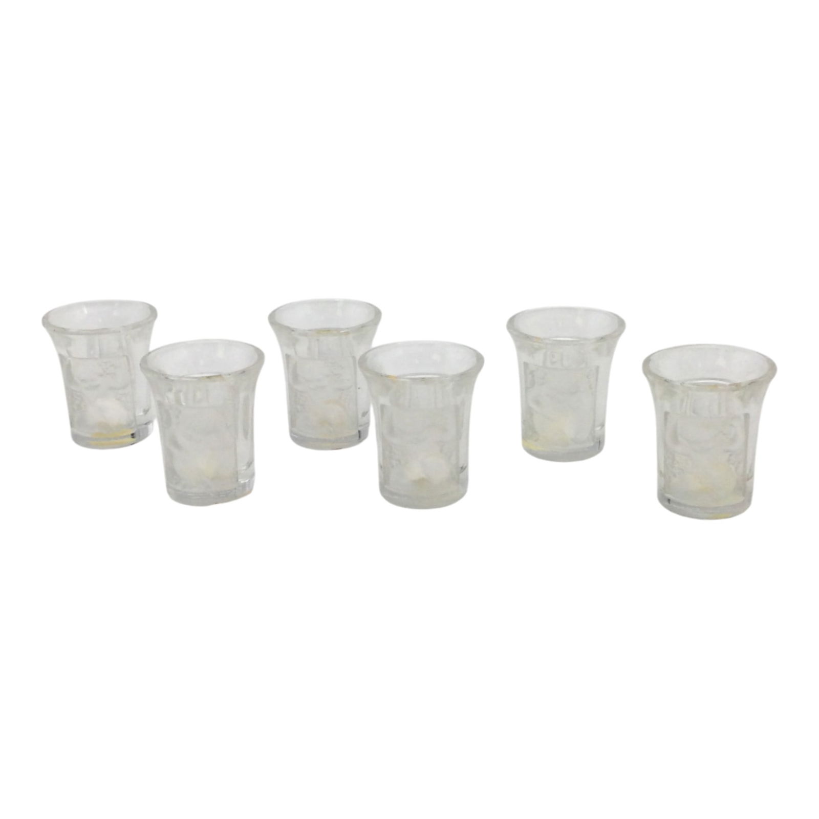 Lot of 6 Lalique 'Les Enfants' Shot Glasses (1 of 3)